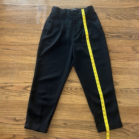 Zara Cropped Black Comfort Pants Size S - Picture 5 of 10
